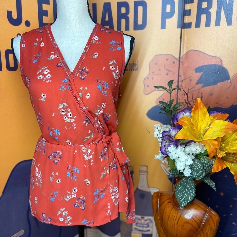 🌷Floral Coral Blouse🌷​